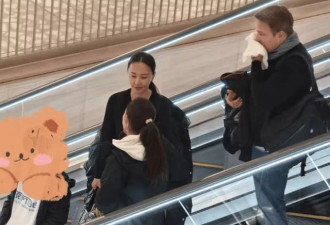 马雅舒一家被偶遇，女儿大冬天穿短裤