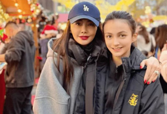 马雅舒一家被偶遇，女儿大冬天穿短裤