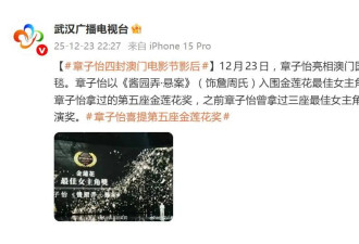 章子怡四封金莲花影后，网友争论：是硬通货还是“水莲花”？