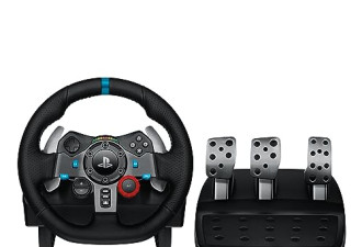 限时7 折，Logitech 赛车方向盘和地板踏板