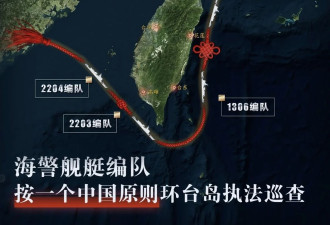 环台岛执法巡查示意图曝光 四组编队协同执法