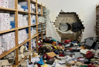 傻眼了：银行墙体被钻洞 金库遭洗劫一空