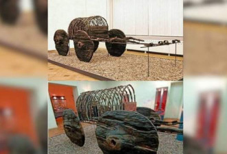 青铜时代敞篷豪车出土 工艺精致 轮子高达1.6米