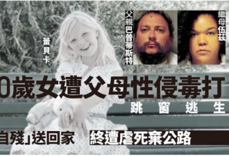 警成“帮凶” 美女童疑遭父母毒打性侵惨遭虐死