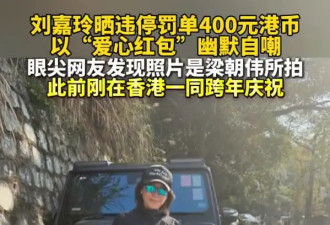 刘嘉玲元旦期间被交警处罚！晒违停罚单自侃“新年第一份礼物”