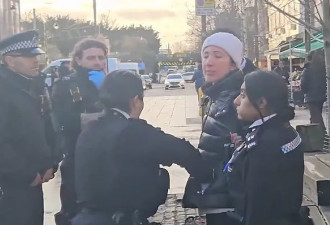 女子在伦敦广场喂鸽子，被戴上了手铐还得交罚款