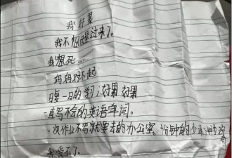 江苏12岁小学生家中服药自杀,遗书称写不会英语单词