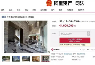 许家印侄子豪宅4400万起拍 小区挂牌时每平超30万元