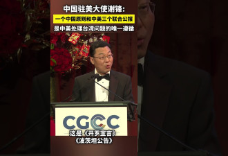 中国驻美大使吟毛诗：不管风吹浪打 胜似闲庭信步