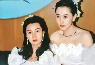 看了利智与张曼玉的合影，难怪李连杰一见钟情