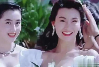 看了利智与张曼玉的合影，难怪李连杰一见钟情