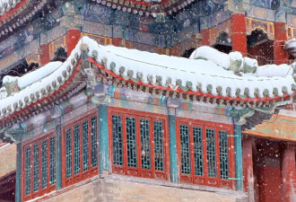 北京下起2026年第一场雪，颐和园美成了国画