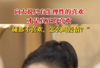 向太陈岚称只有生理性喜欢才是真喜欢:碰都不喜欢