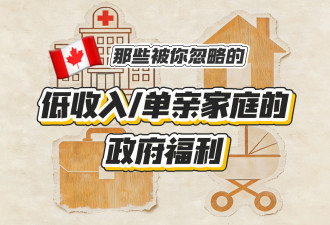 加拿大低收入&amp;单亲移民家庭的政府福利！