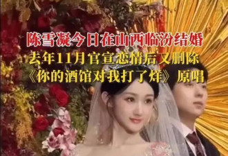 歌手陈雪凝回应婚戒只有1克拉!钻石不保值,钱要花在刀刃上