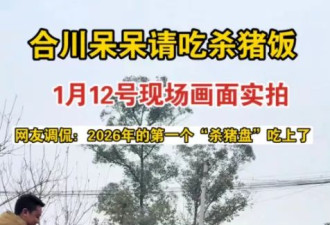 女网红假装本地人办杀猪宴，网友没一人来参加