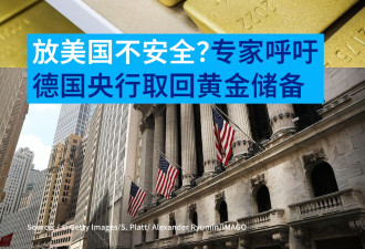 放美国不安全？德国专家呼吁把黄金储备运回国