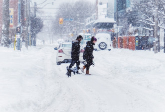 非必要不出门！多伦多零下30度极寒警告，周日有30厘米降雪