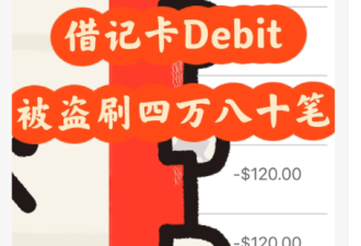 加拿大网友爆料：天塌了！借记卡一夜之间被盗刷八十笔