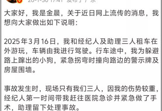 金晨被质疑下水军洗白，甩锅式公关翻车