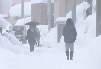 日本多地持续强降雪已致17人死亡、249人受伤