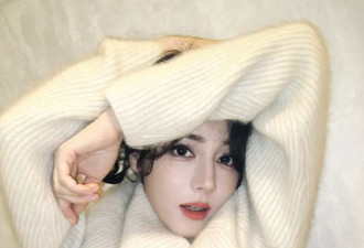迪丽热巴奶白色毛绒造型写真美爆了！被赞冬日暖系天花板
