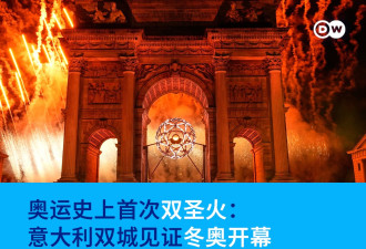 奥运史上首次双圣火：意大利双城见证冬奥开幕
