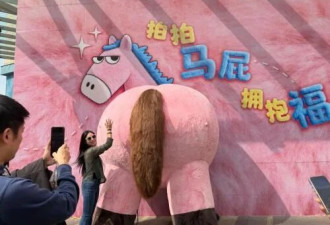 中国多地“拍马屁”装置走红 是幽默还是恶俗?