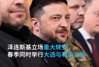 泽连斯基立场重大转变 将公布总统选举+公投计划
