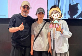 蒋勤勤一家五口度假，俩儿子长相普通，婆婆露面与陈建斌似同龄人