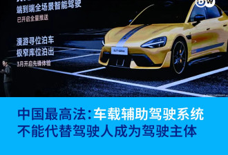 中国高院：辅助驾驶不能代替驾驶人 人需对车负责