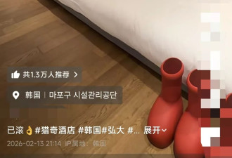 中国游客在韩入住10米超长大床房，面积为73㎡
