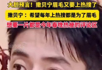 撒贝宁的眉毛，又上热搜了！