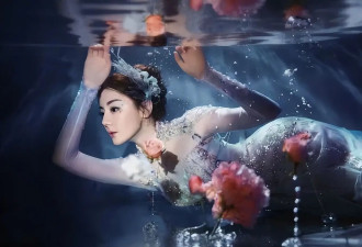 迪丽热巴人鱼公主写真美爆了！异域风情犹如神女降临
