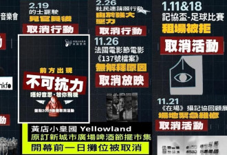 从取消活动管窥国安红线:涉反修例者续被针对