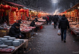 “人都上哪去了？” 年集摊主感叹