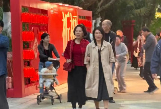 71岁董明珠逛唐家古镇，光腿穿裙配半袖风衣很洋气，买花砍价好狠