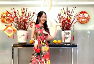 陈乔恩随老公回马来西亚婆家过年！穿红裙美若天仙