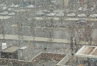 西安一日跌20度突降暴雪 前一天还热到穿短袖