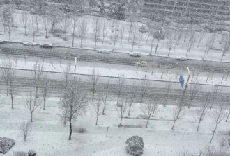 西安罕下真正“鹅毛大雪” 居民：老天，昨天还穿短袖