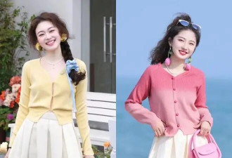 “小开衫+半身裙”今年春天最火的穿搭