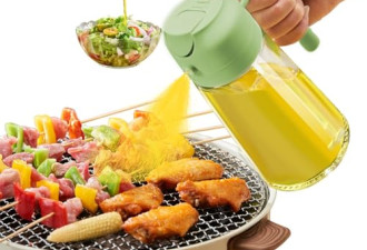 9折，厨房用油分配器瓶，2 合 1 橄榄油喷雾器和加油器