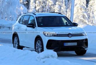 疑似大众Tiguan R谍照 有望搭载高尔夫R动力