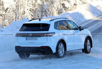 疑似大众Tiguan R谍照 有望搭载高尔夫R动力