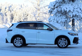 疑似大众Tiguan R谍照 有望搭载高尔夫R动力