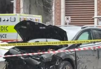 渥太华SUV冲上人行道直撞建筑！4人被撞1人当场身亡！