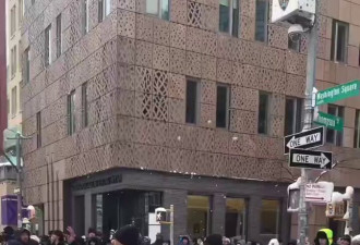 纽约警员遭雪球攻击 警方斥行为属犯罪市长唱反调