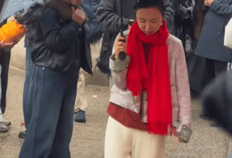 张纪中陪娇妻出游力不从心 杜星霖离老公2米远