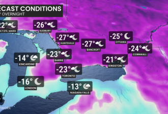 -25℃! 第三个冬天来袭: 大多伦多马上降温, 入春失败!