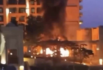 3次巨大爆炸声 迪拜五星饭店大火影片曝光